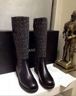 CHANEL Knee-high boots Lined with fur Women--020